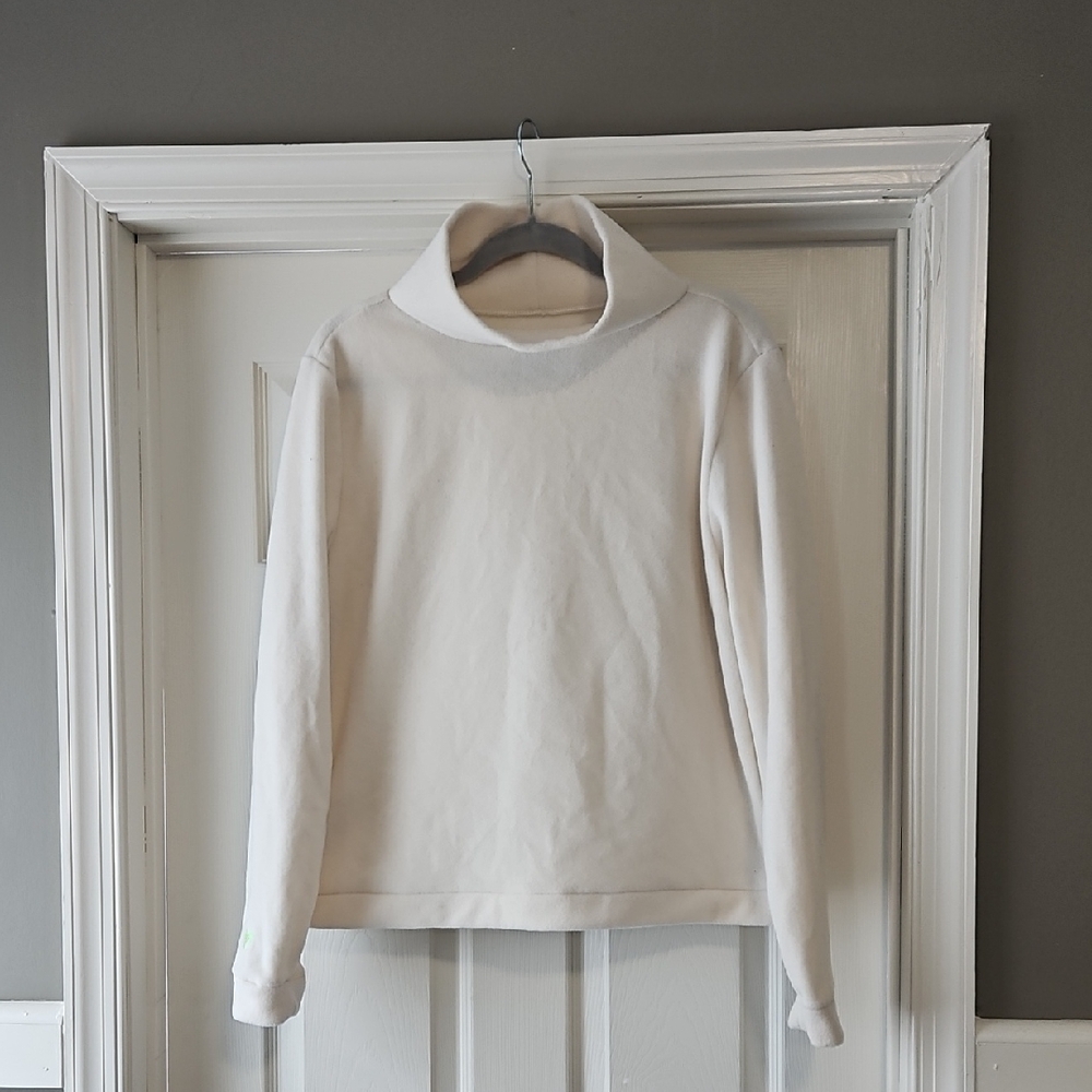 Dudley Stephens Cream Turtleneck Sweater